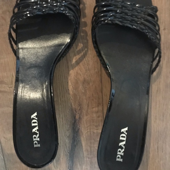 Black Prada Slides size 42 - Picture 1 of 6